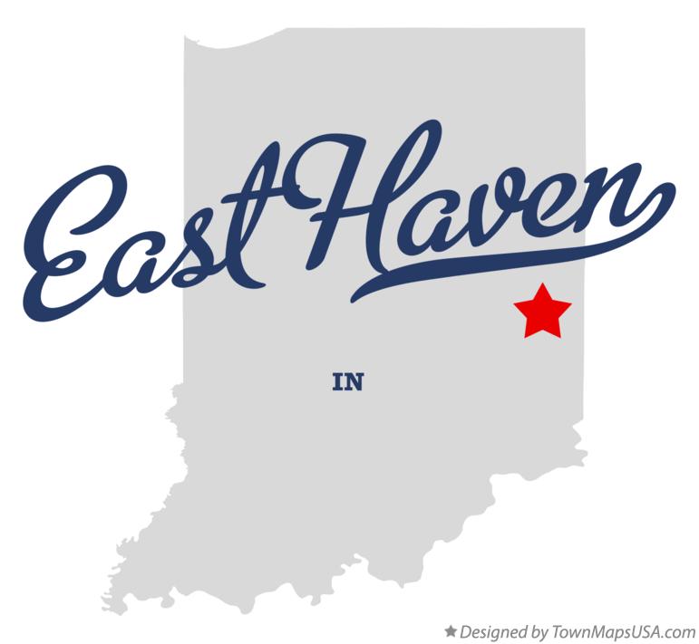 Map of East Haven Indiana IN