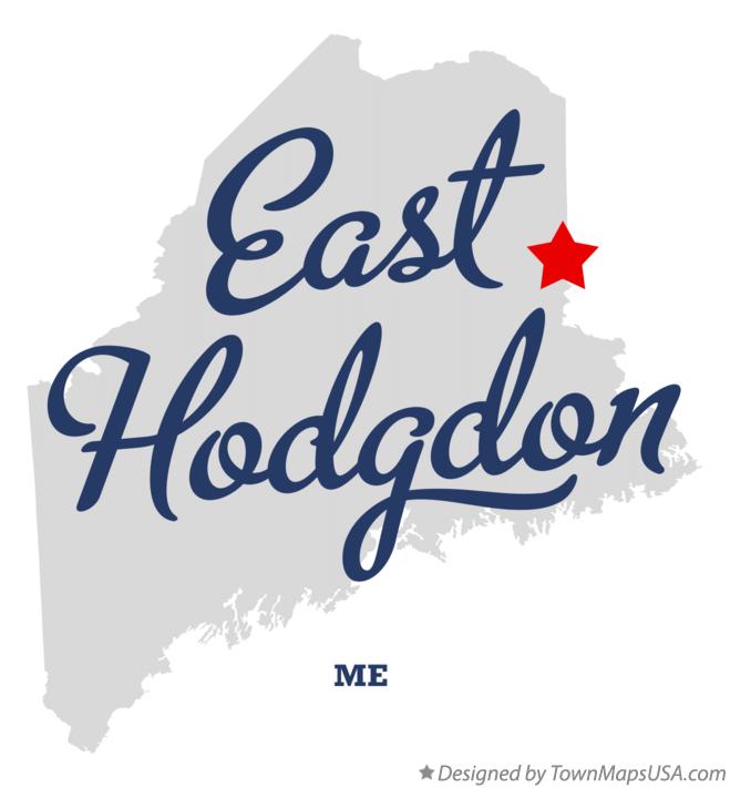 Map of East Hodgdon Maine ME