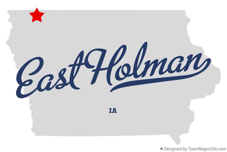Map of East Holman Iowa IA