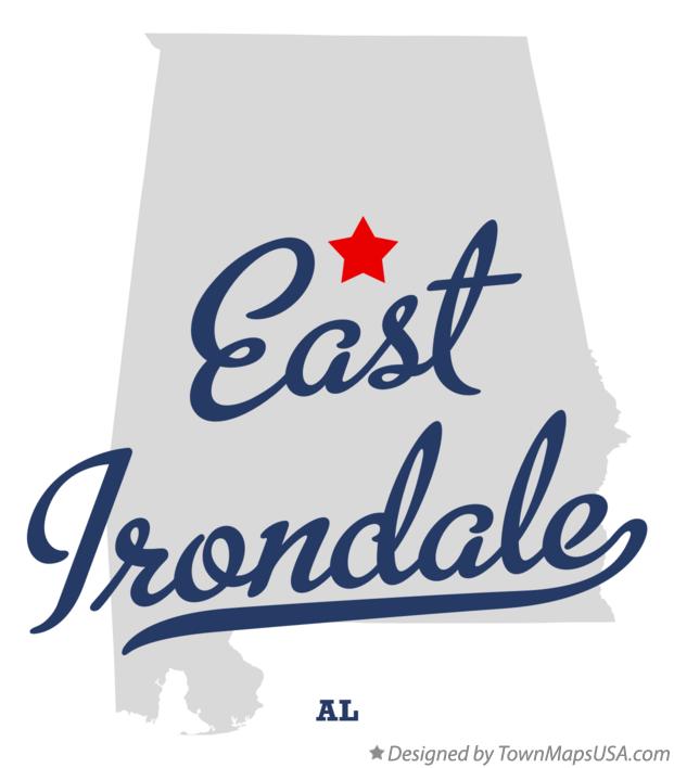 Map of East Irondale Alabama AL