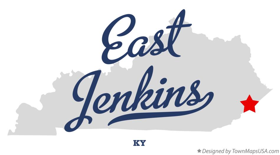 Map of East Jenkins Kentucky KY