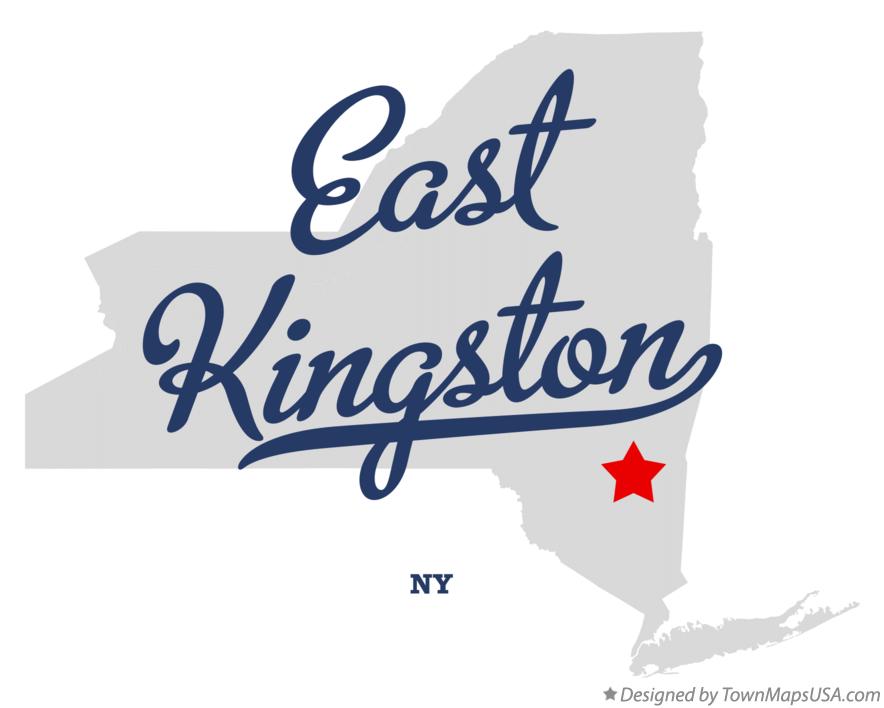 Map of East Kingston New York NY