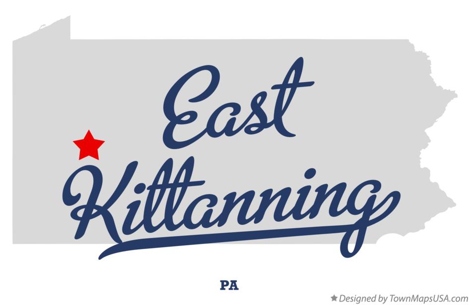 Map Of East Kittanning PA Pennsylvania