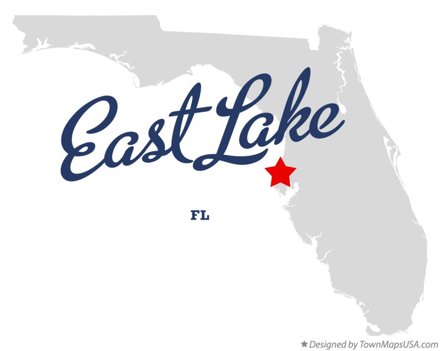 Map of East Lake Florida FL