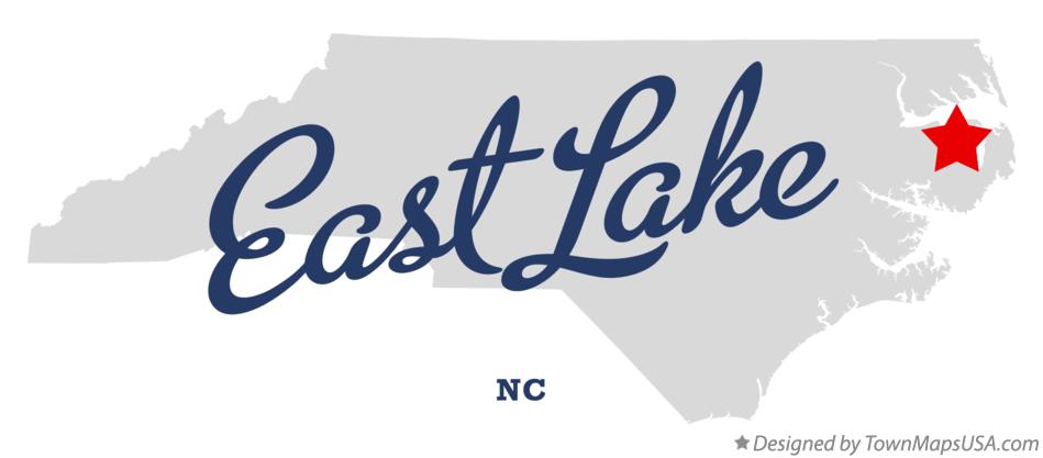Map of East Lake North Carolina NC