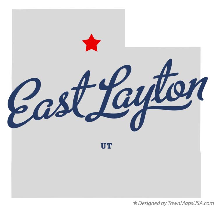 Map of East Layton Utah UT