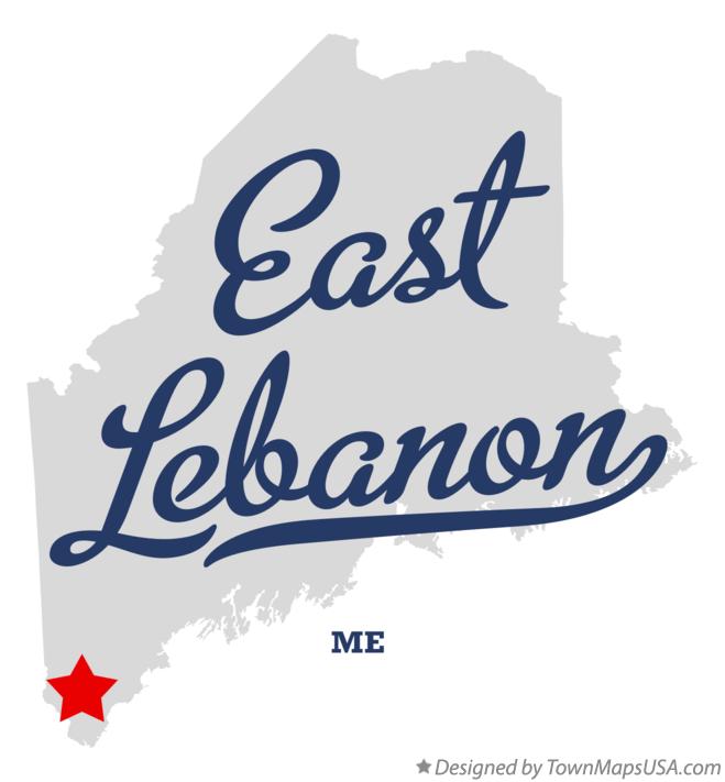 Map of East Lebanon Maine ME