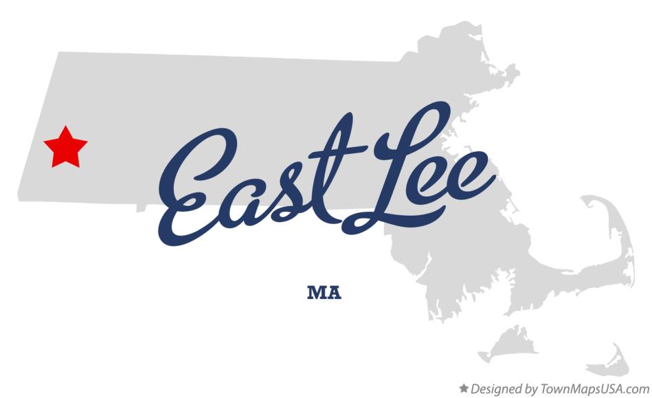 Map of East Lee Massachusetts MA