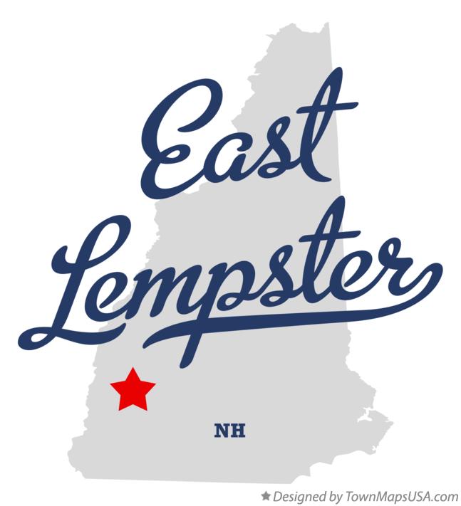 Map of East Lempster New Hampshire NH