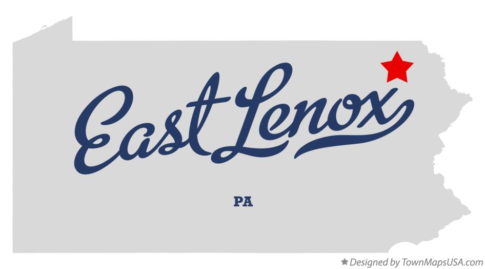 Map of East Lenox Pennsylvania PA