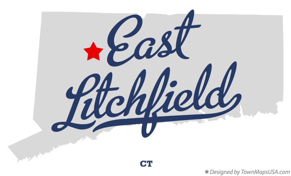 Map of East Litchfield Connecticut CT