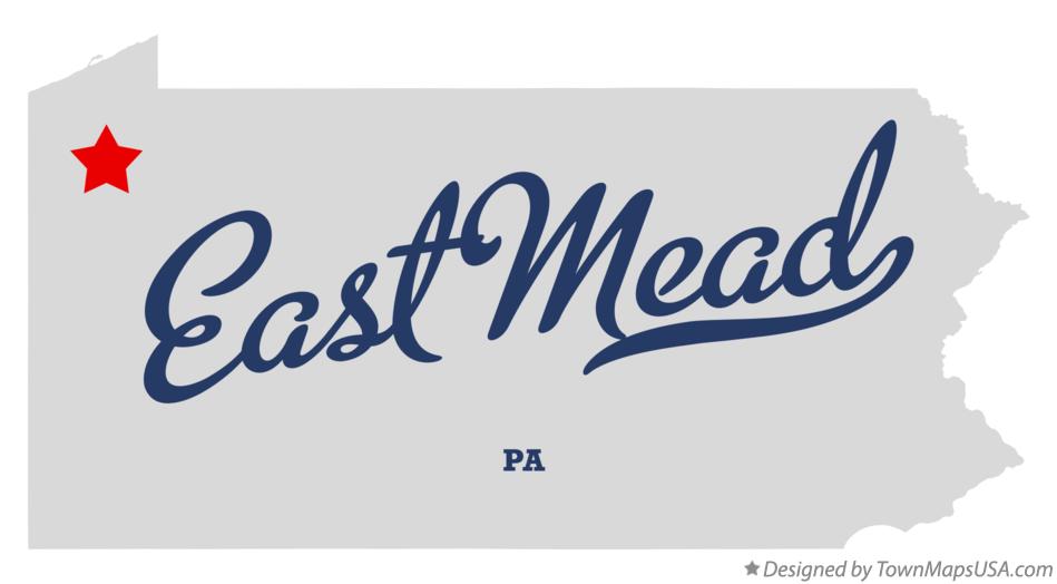 Map of East Mead Pennsylvania PA