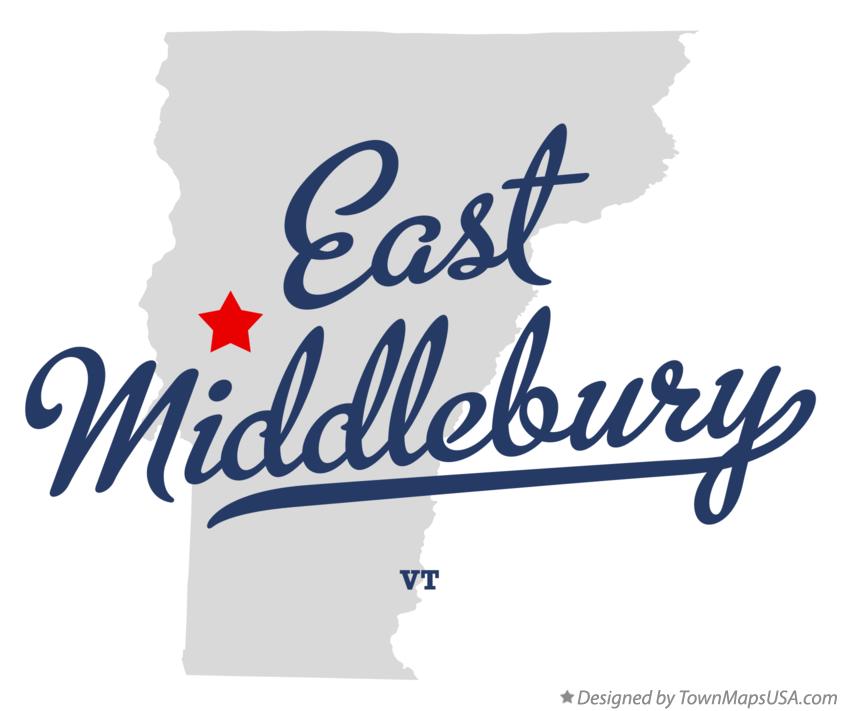 Map of East Middlebury Vermont VT