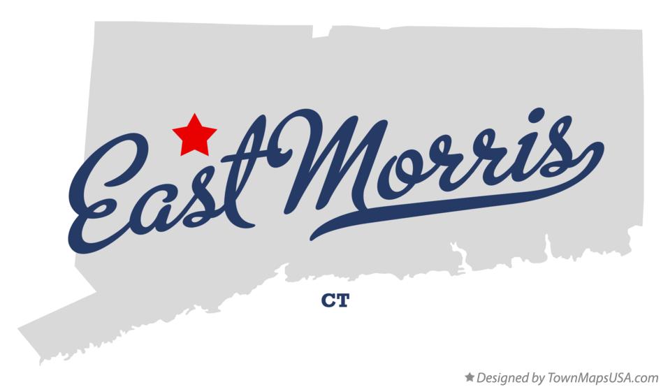 Map of East Morris Connecticut CT