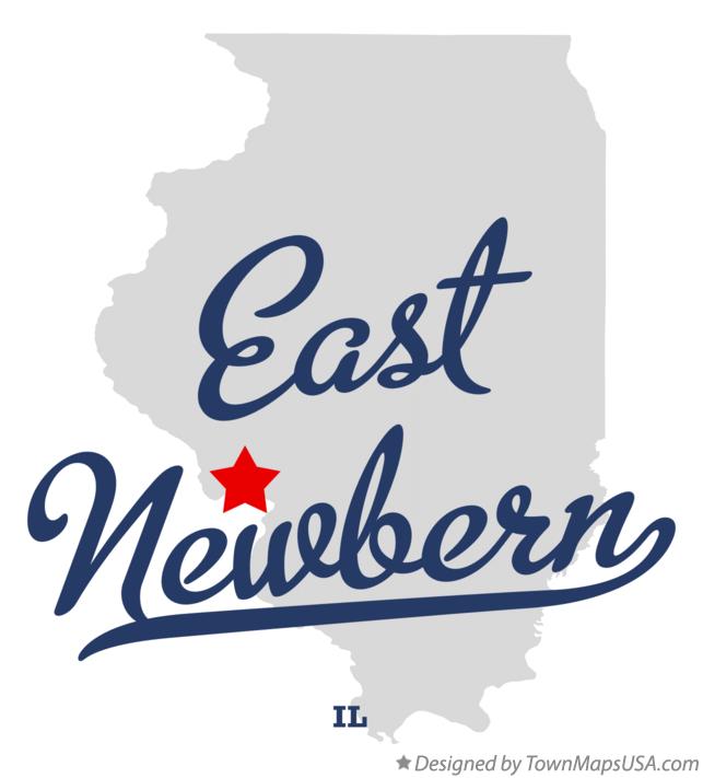 Map of East Newbern Illinois IL
