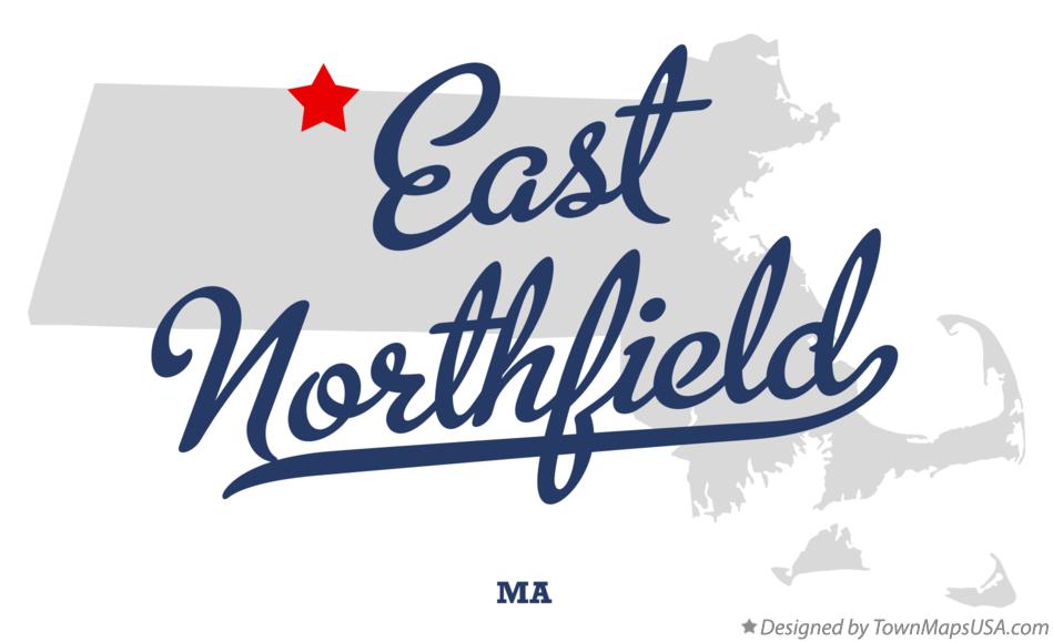 Map of East Northfield Massachusetts MA