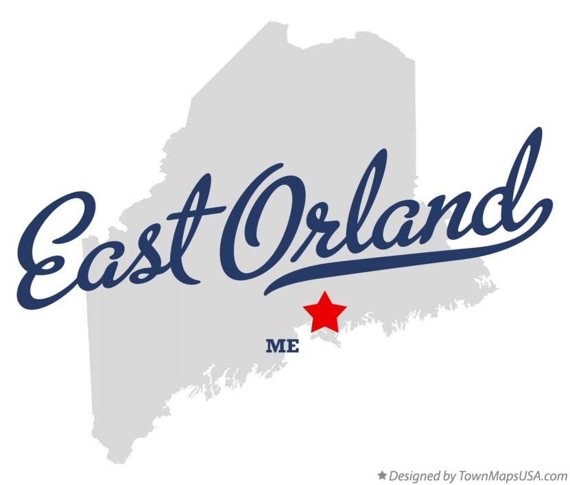 Map of East Orland Maine ME
