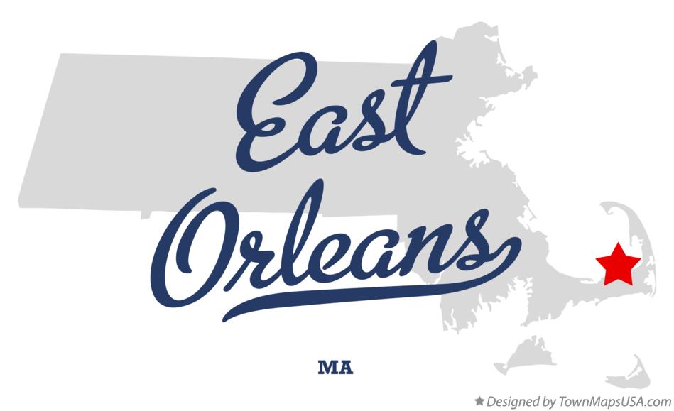 Map of East Orleans Massachusetts MA
