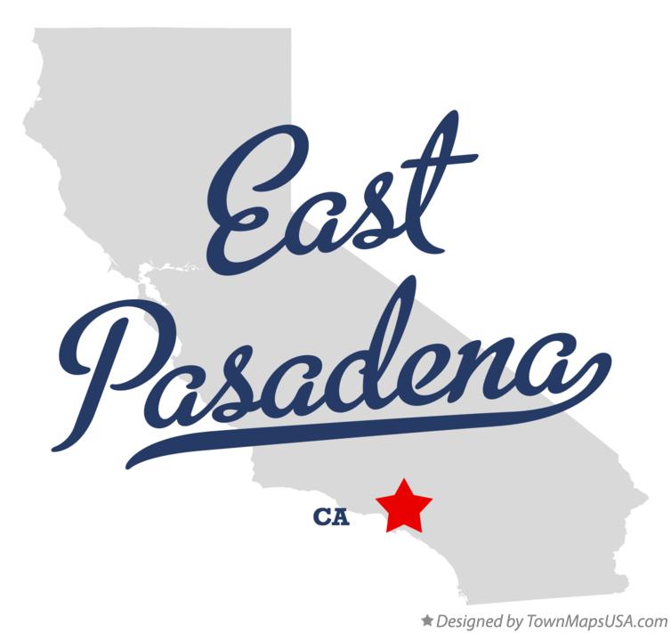 Map of East Pasadena California CA