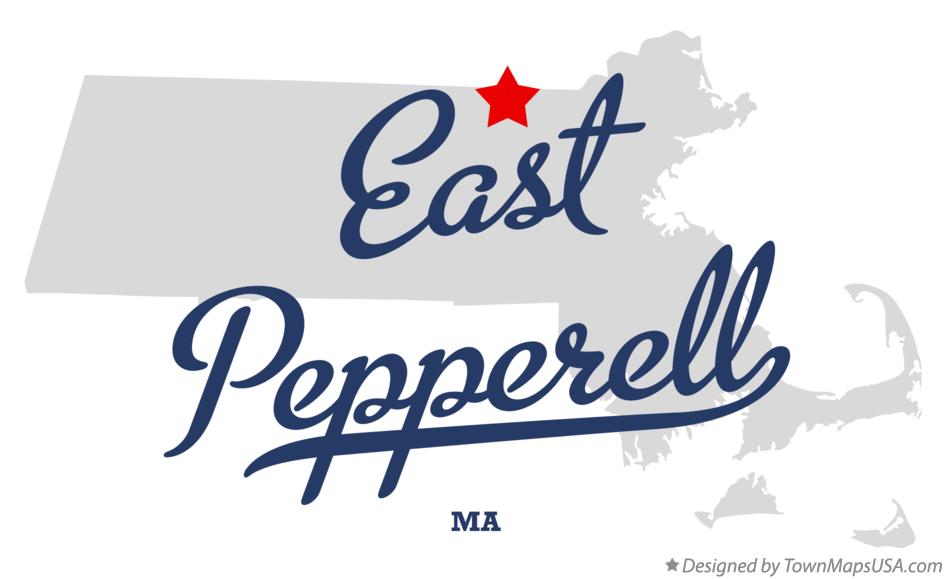 Map of East Pepperell Massachusetts MA