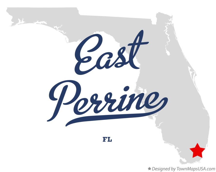 Map of East Perrine Florida FL