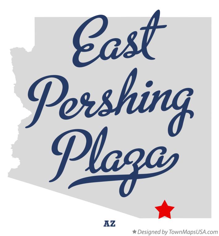 Map of East Pershing Plaza Arizona AZ