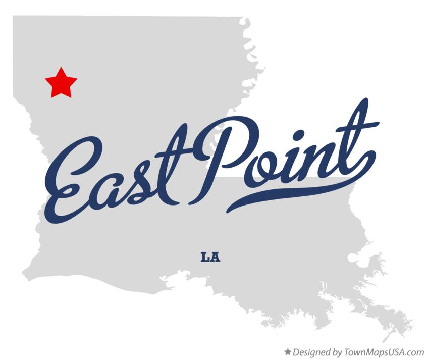 Map of East Point Louisiana LA
