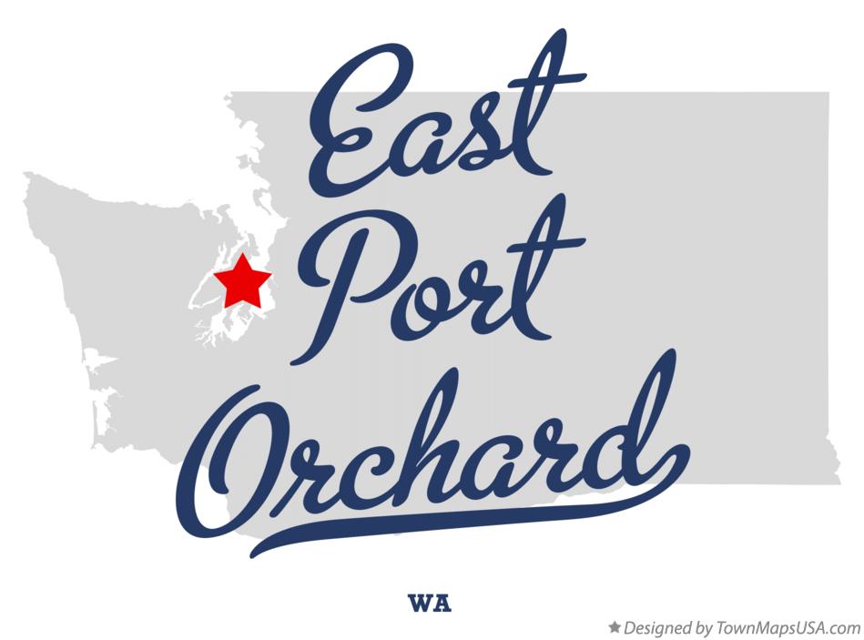 Map of East Port Orchard Washington WA