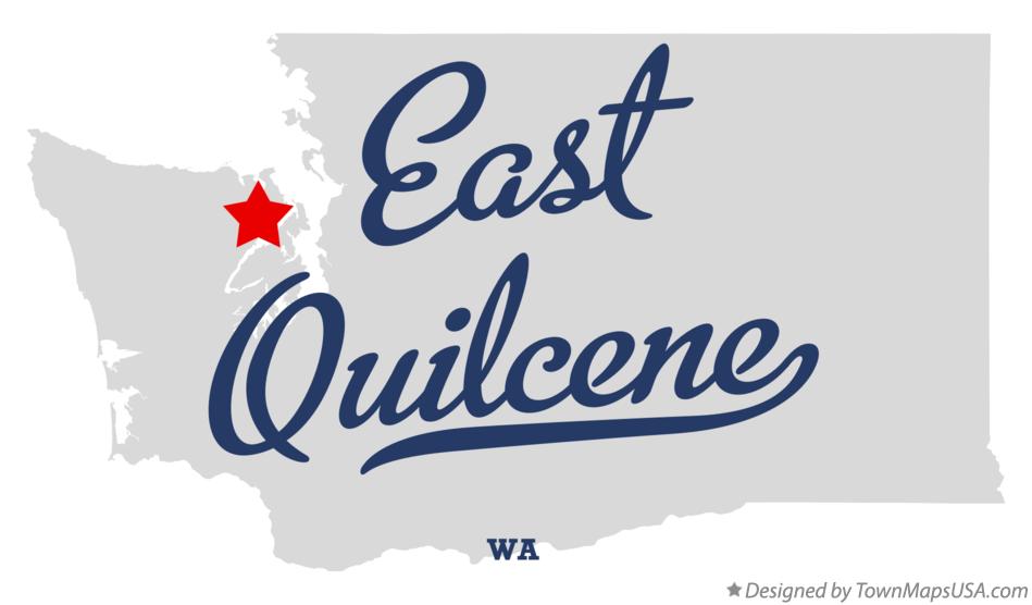 Map of East Quilcene Washington WA