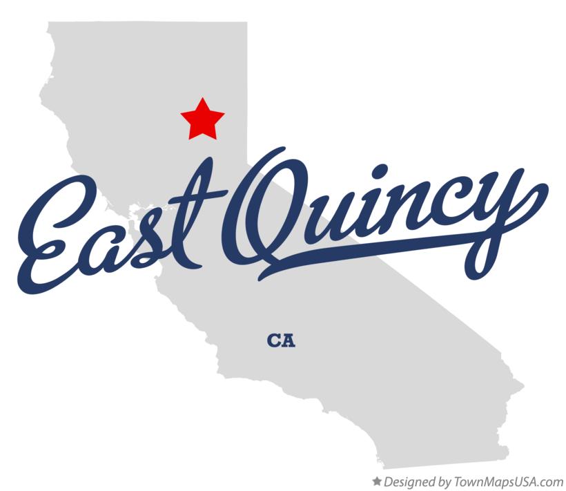 Map of East Quincy California CA