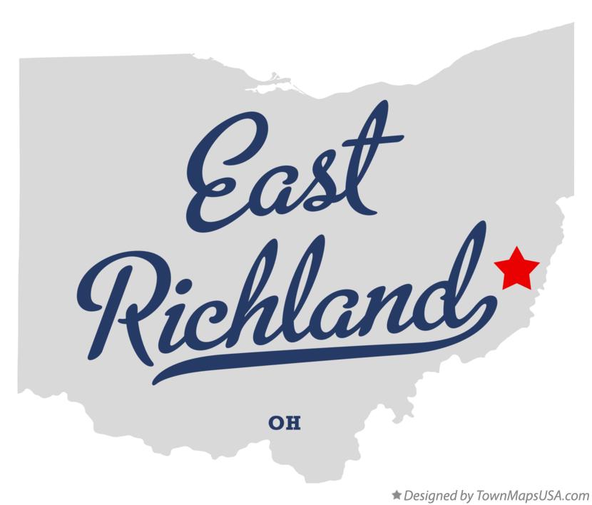 Map of East Richland Ohio OH