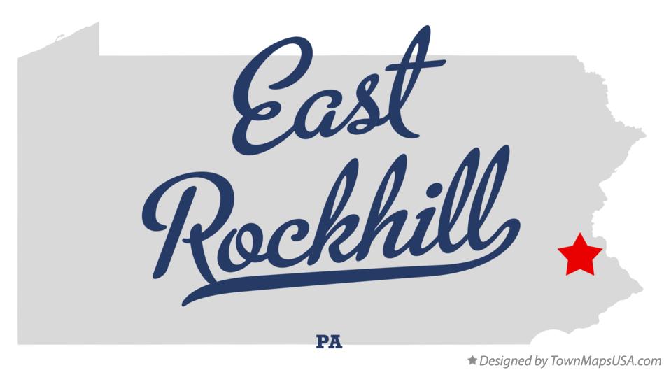 Map of East Rockhill Pennsylvania PA
