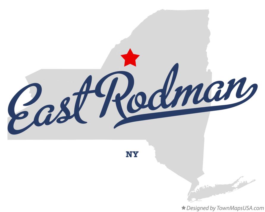 Map of East Rodman New York NY