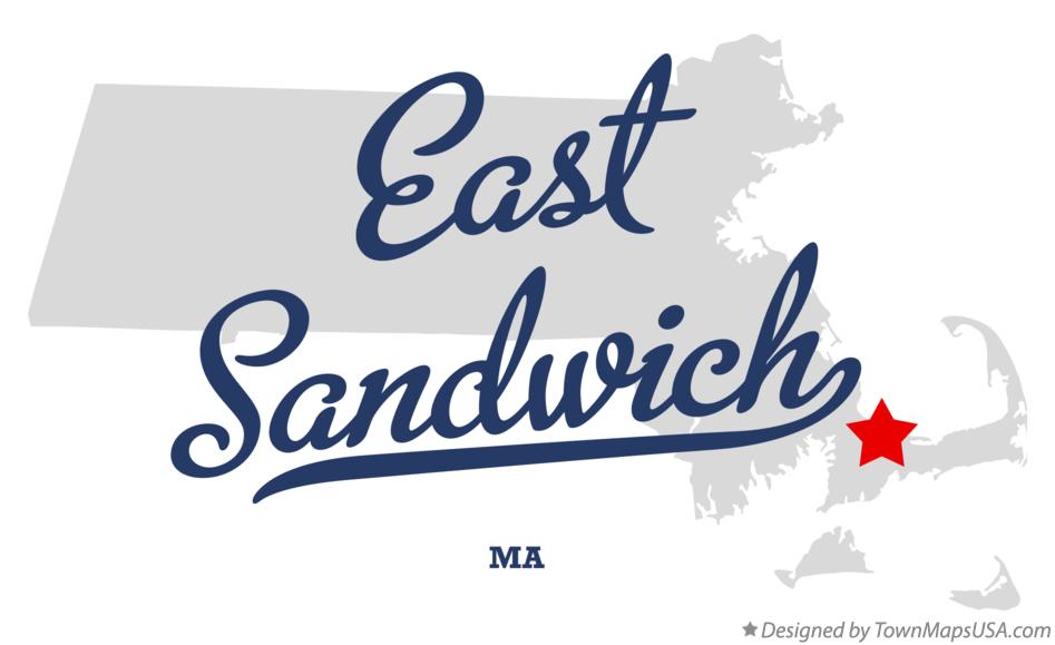 Map of East Sandwich Massachusetts MA
