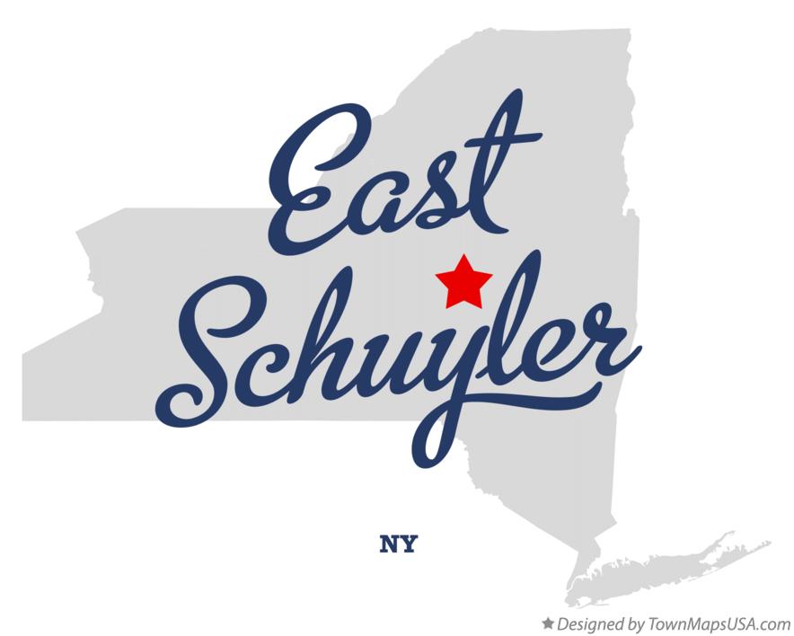 Map of East Schuyler New York NY