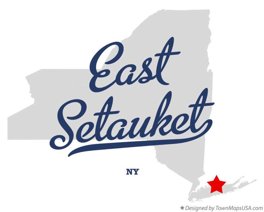 Map of East Setauket New York NY
