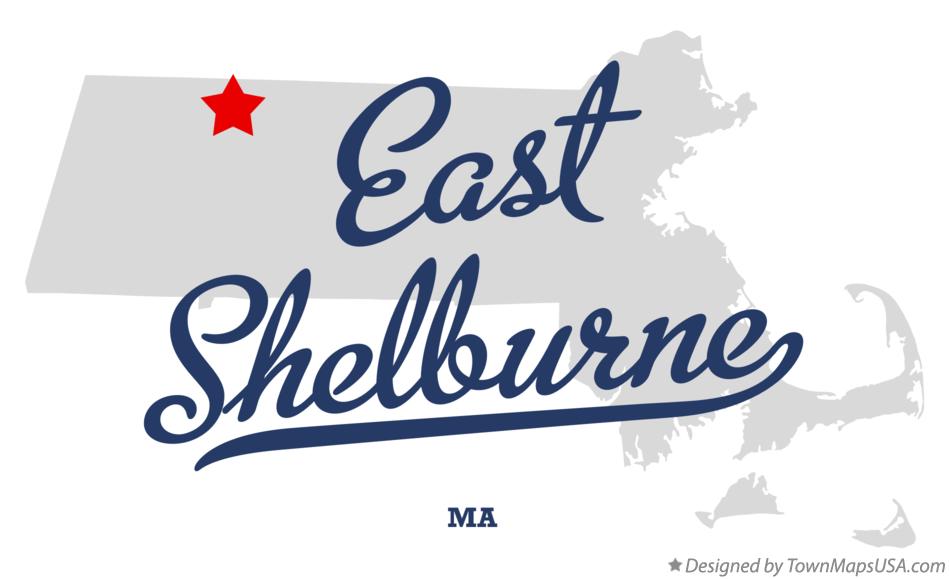 Map of East Shelburne Massachusetts MA