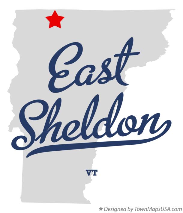 Map of East Sheldon Vermont VT