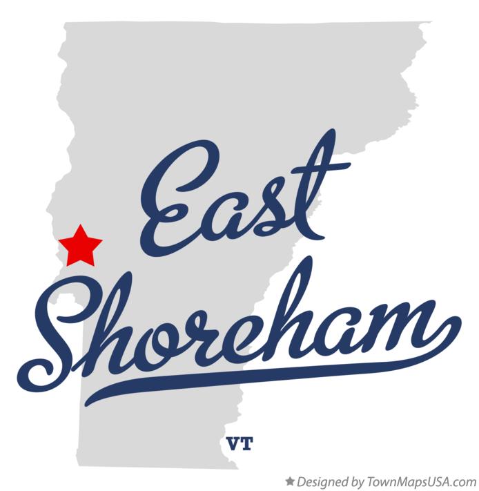 Map of East Shoreham Vermont VT