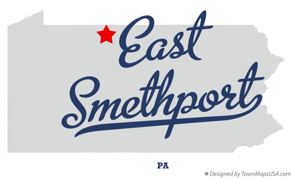 Map of East Smethport Pennsylvania PA