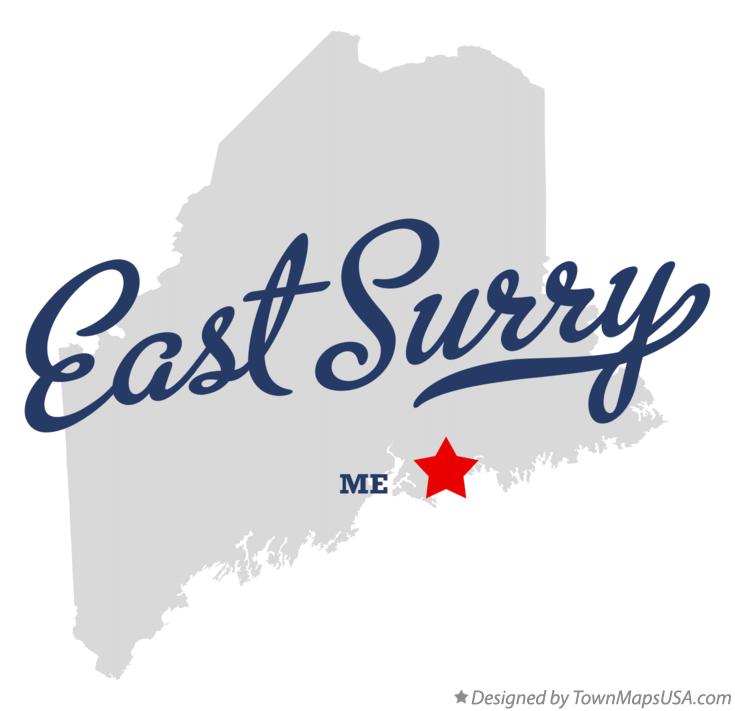 Map of East Surry Maine ME