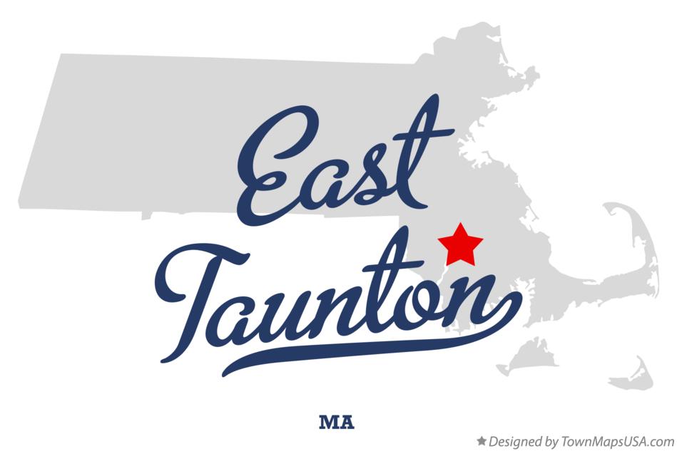 Map of East Taunton Massachusetts MA