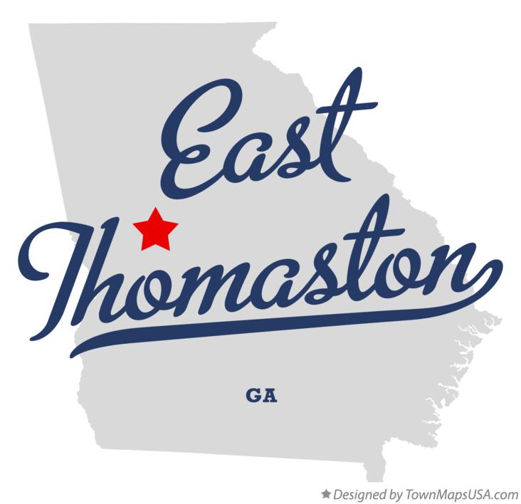 Map of East Thomaston Georgia GA