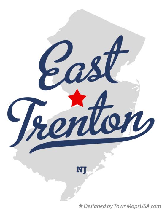 Map of East Trenton New Jersey NJ