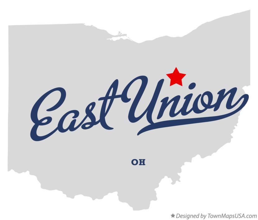 Map of East Union Ohio OH