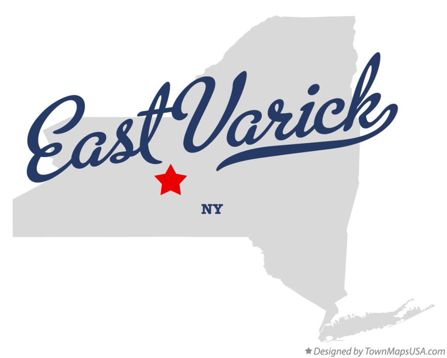 Map of East Varick New York NY
