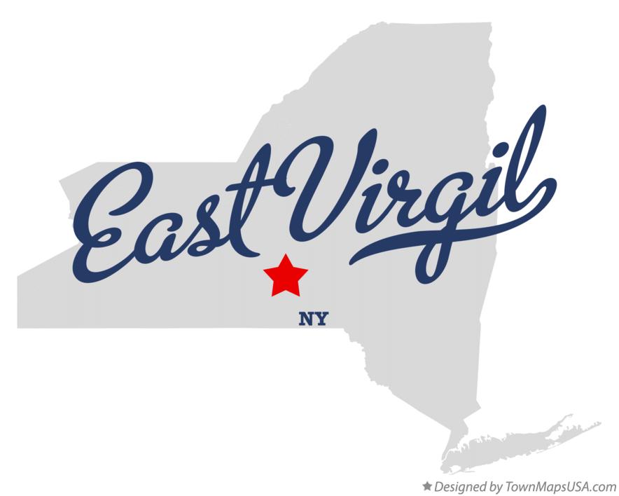 Map of East Virgil New York NY