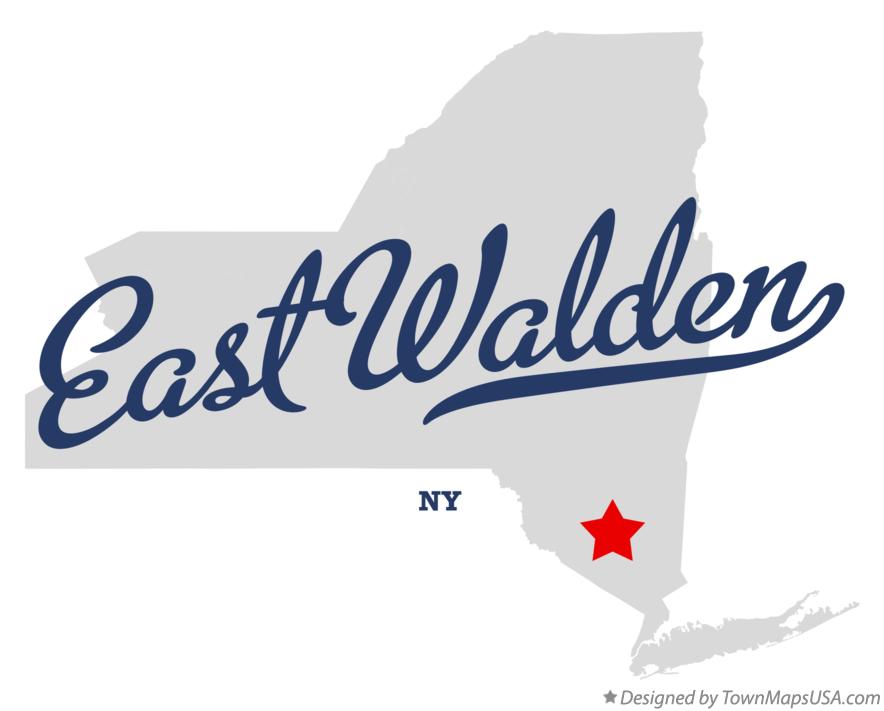 Map of East Walden New York NY