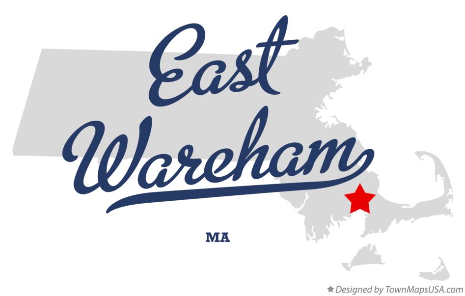 Map of East Wareham Massachusetts MA