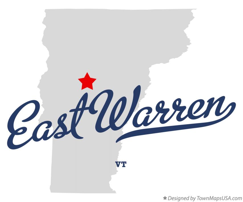 Map of East Warren Vermont VT